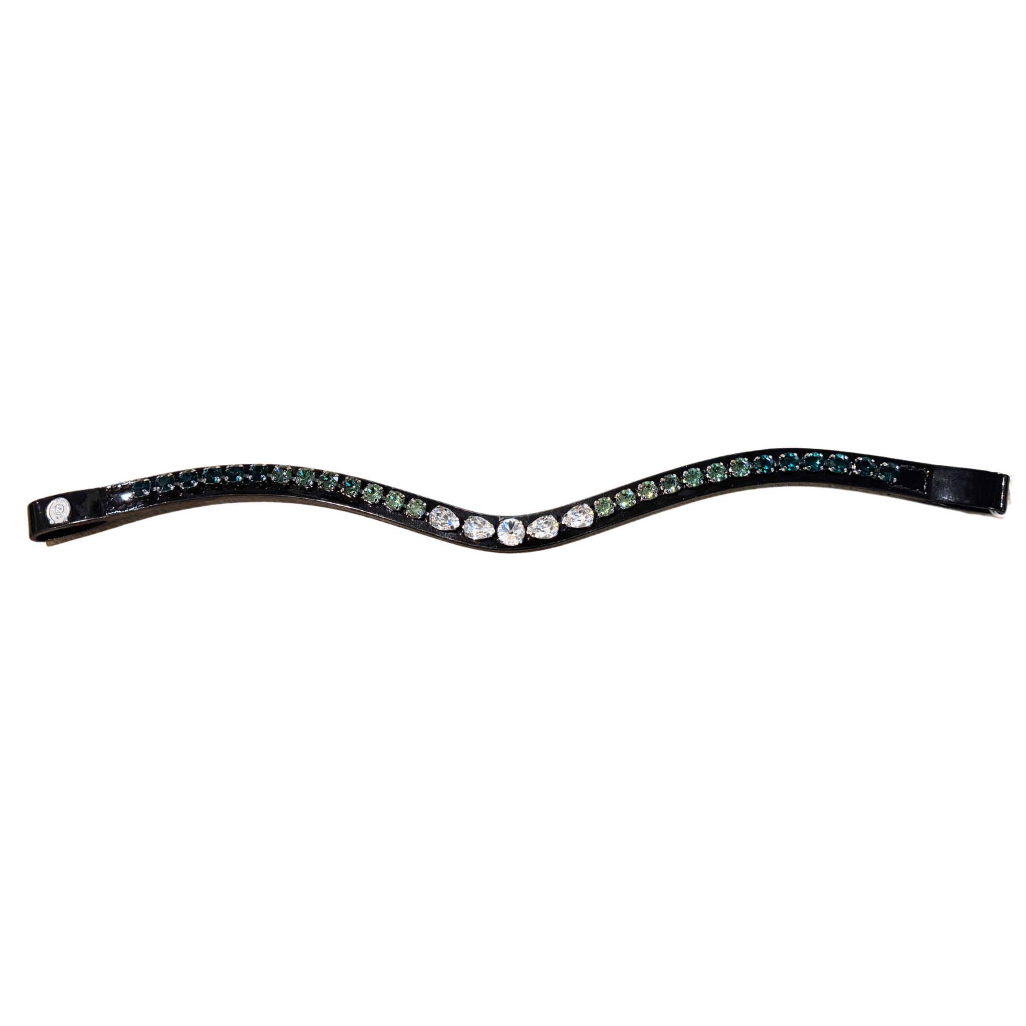 Otto Schumacher Glamour Brow Band Emerald Crystal on Patent