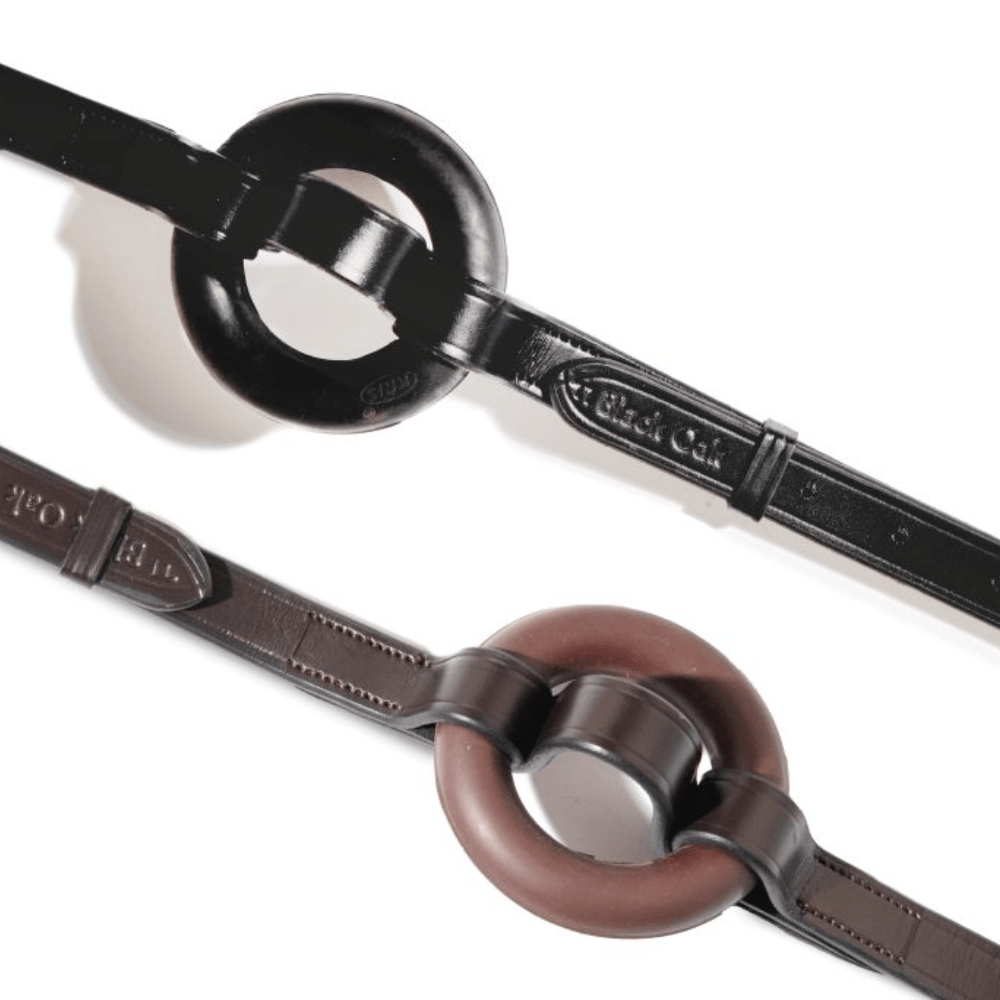 Black Oak Side Reins with Donut