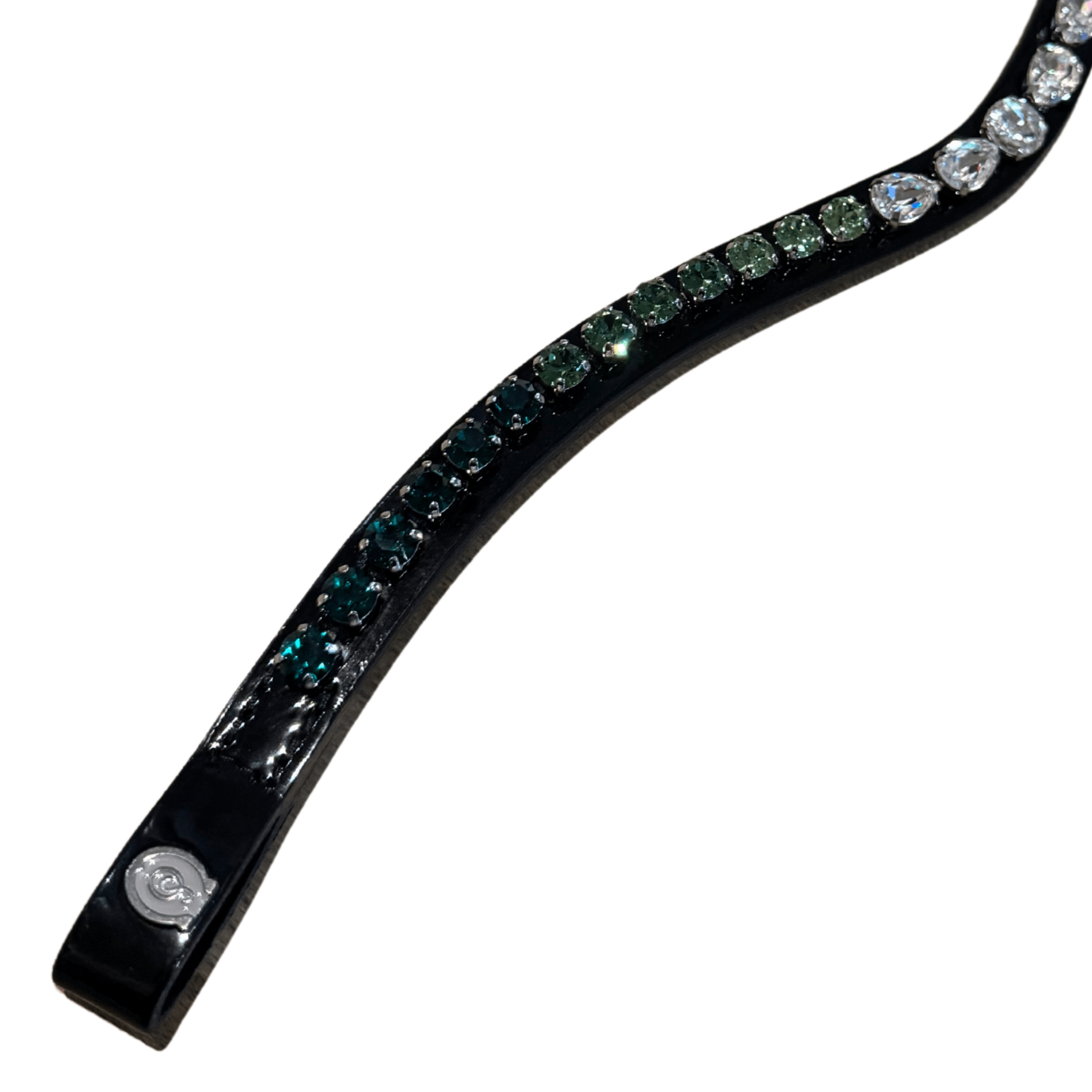 Otto Schumacher Glamour Brow Band Emerald Crystal on Patent