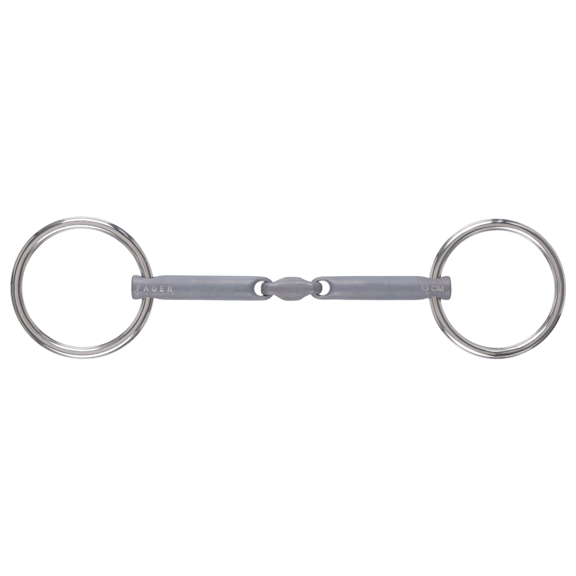 Fager Madeleine Titanium Bradoon Double Jointed Loose Ring