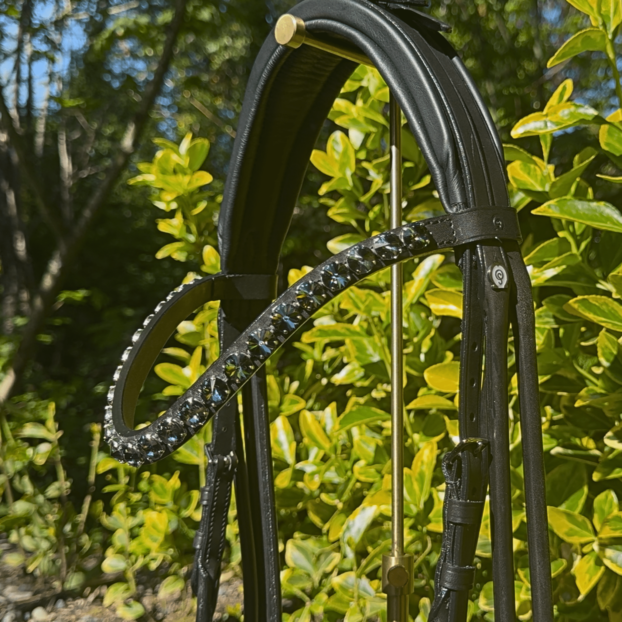 Otto Schumacher Munchen Feel Good Roundstyled Double Bridle Rivoli XL 12mm Silver Night Brow