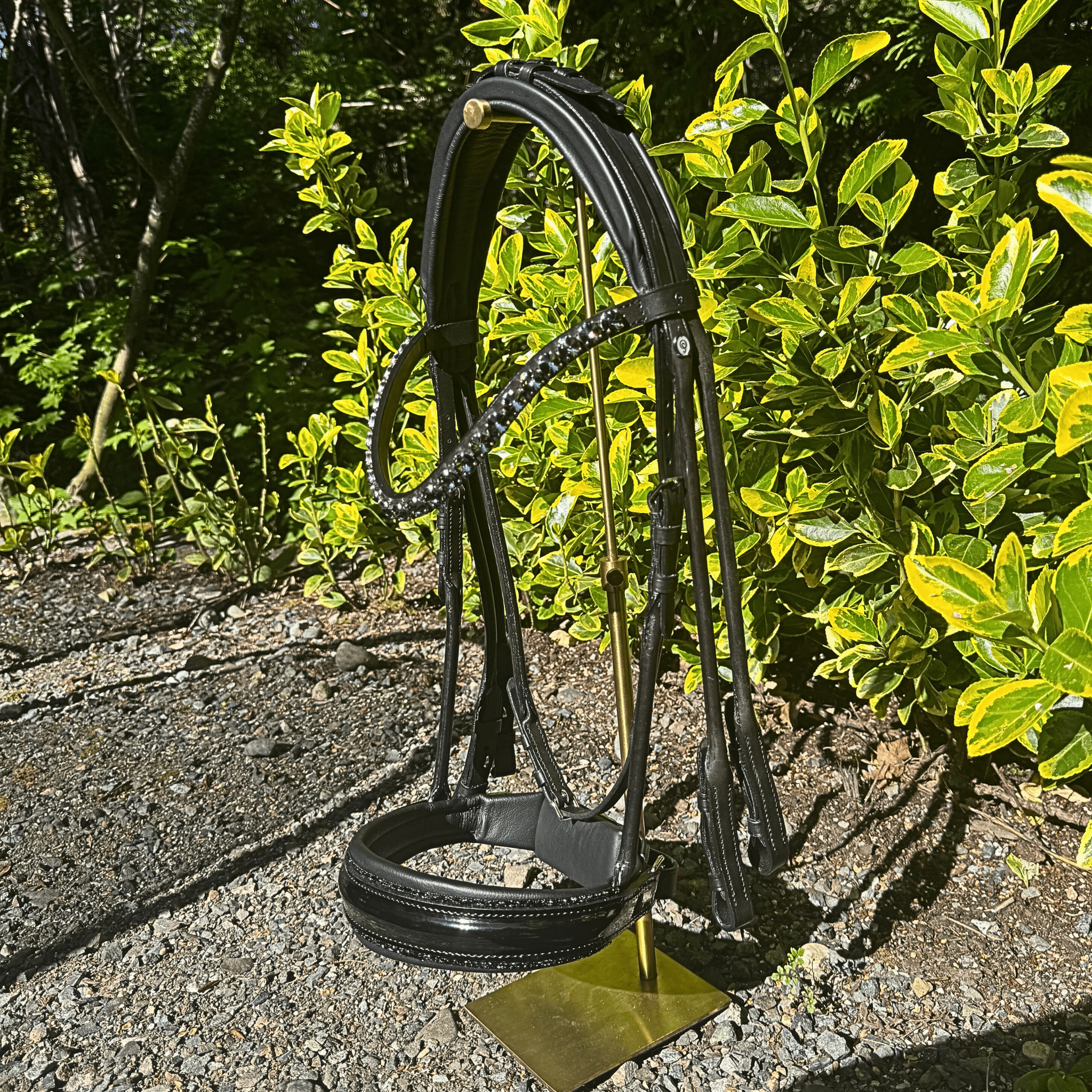 Otto Schumacher Munchen Feel Good Roundstyled Double Bridle Rivoli XL 12mm Silver Night Brow