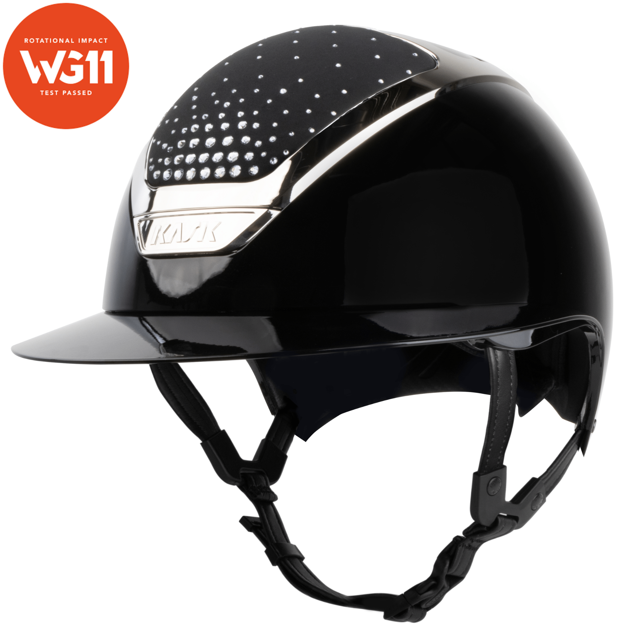 Kask Star Lady Pure Shine Black & Crystal Shade Swarovski Passage 3.0