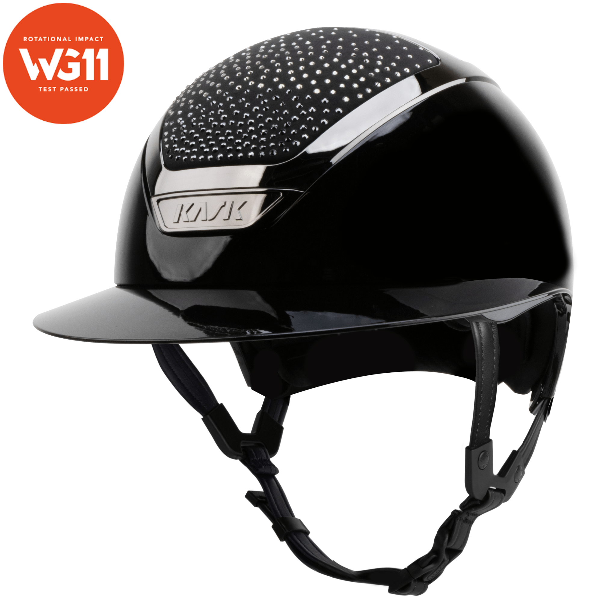 Kask Star Lady Pure Shine Black & Diamond Swarovski Waterfence 3.0