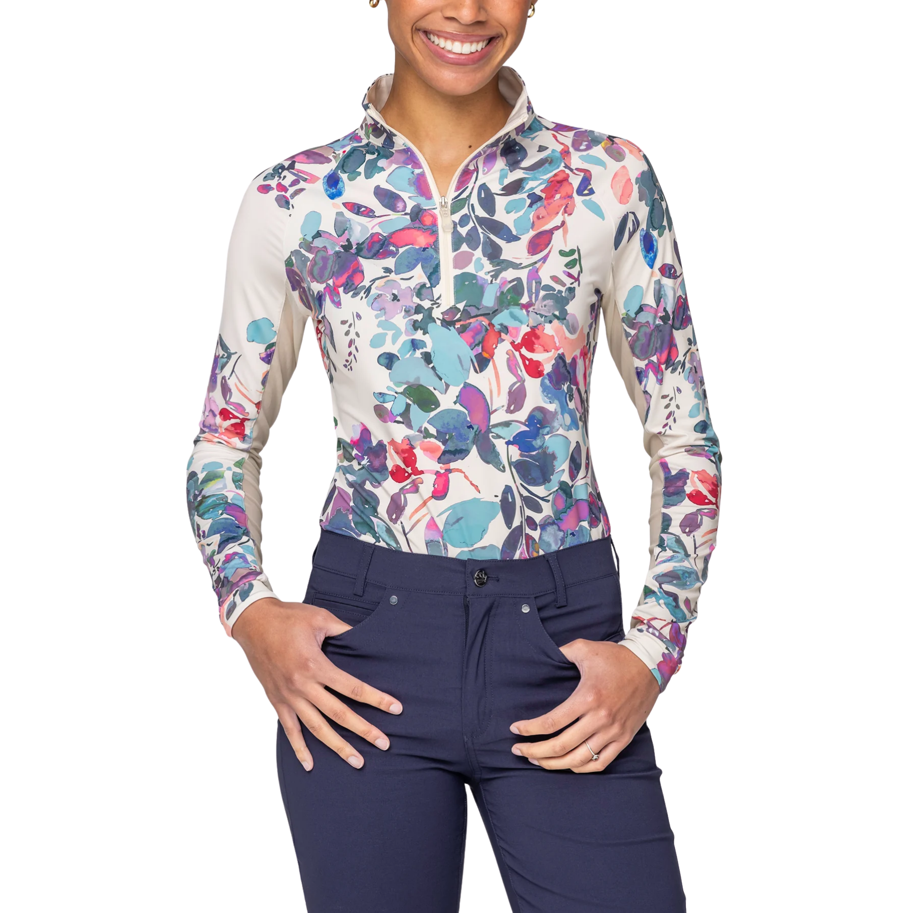 Kastel Denmark Long Sleeve 1/4 Zip Sun Shirt