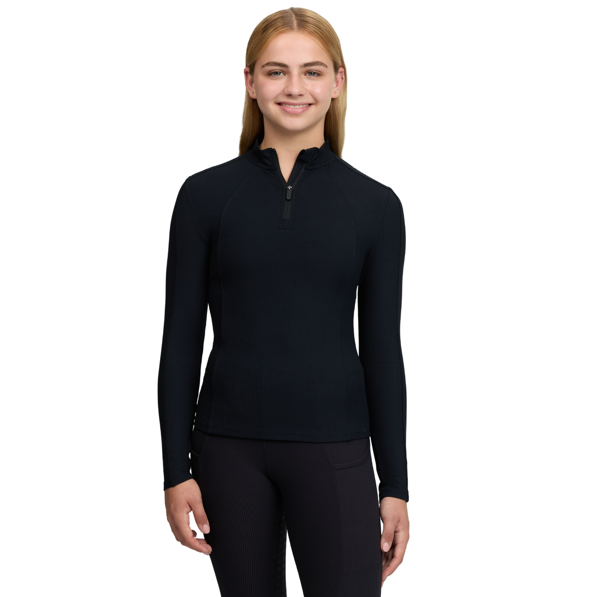 LeMieux Junior Raye Ribbed Base Layer Shirt