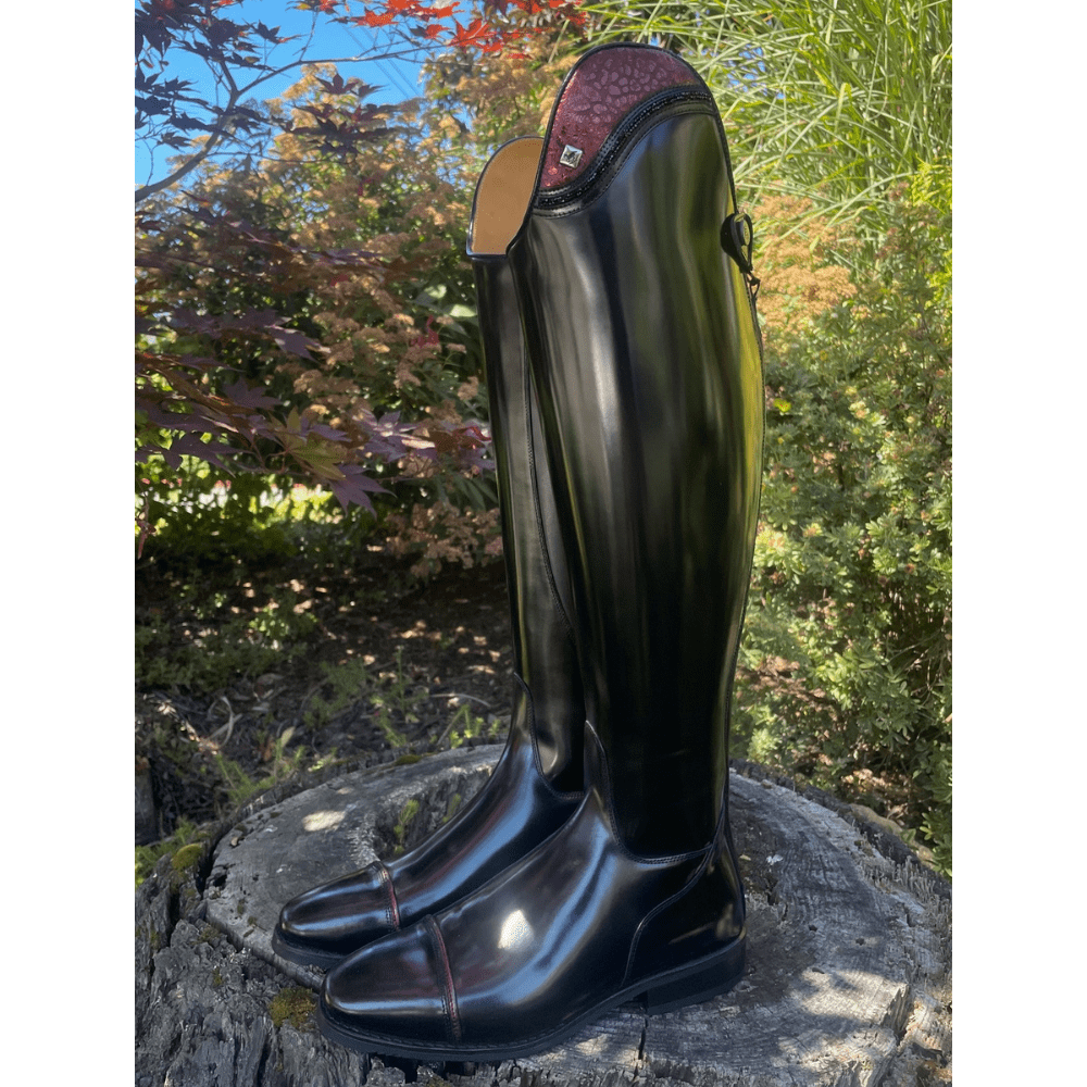 Custom DeNiro Volta Dressage Boot - Brushed Black with BG Uptop & Fineline