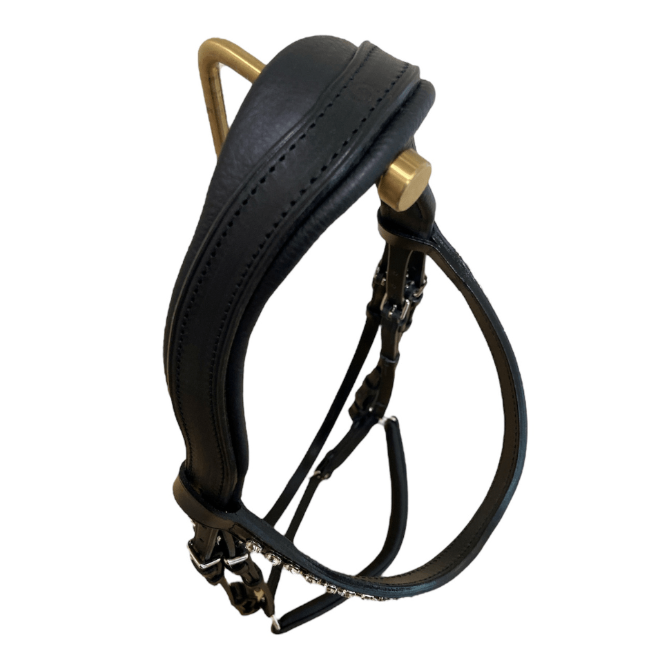 Otto Schumacher Elegant Snaffle Bridle with Drop Caveson