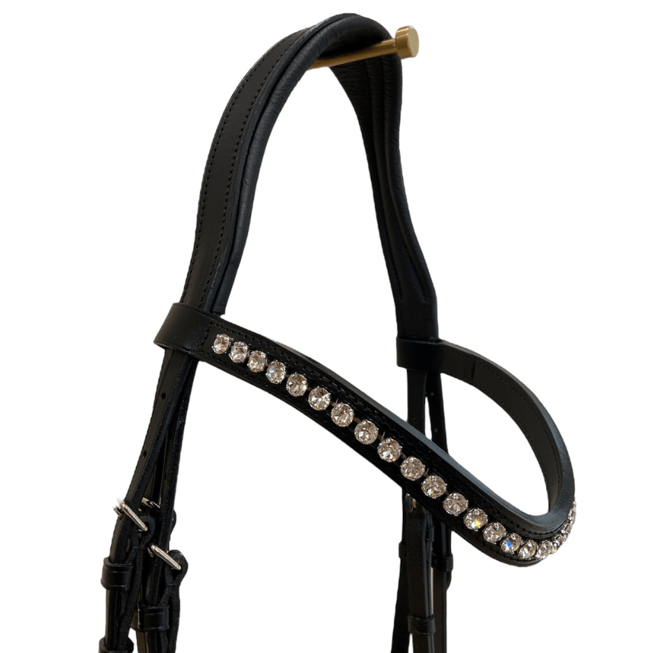 Otto Schumacher Elegant Snaffle Bridle with Drop Caveson