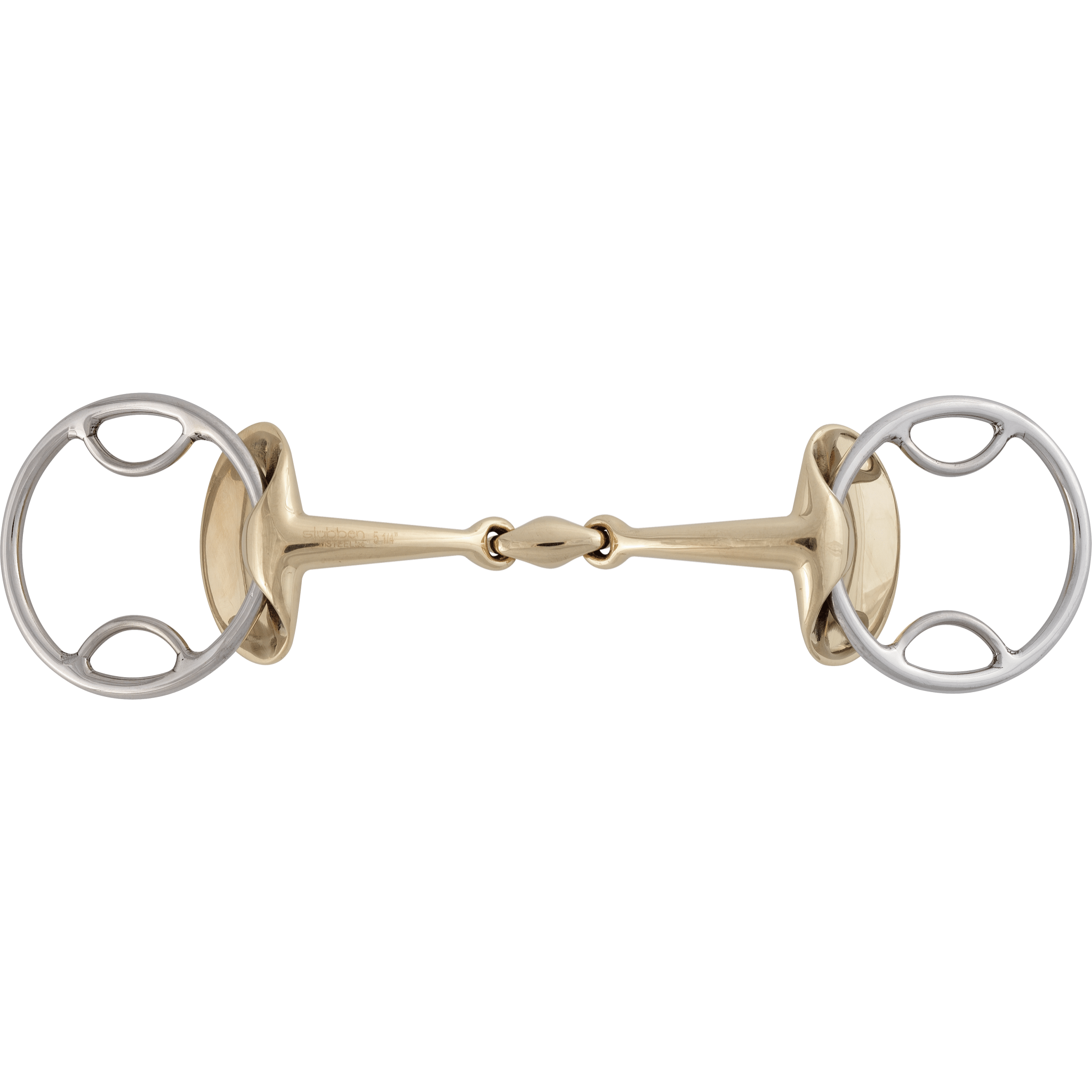 Stubben Steeltec Golden Wings Gag Double Jointed 4-in-1 Bit