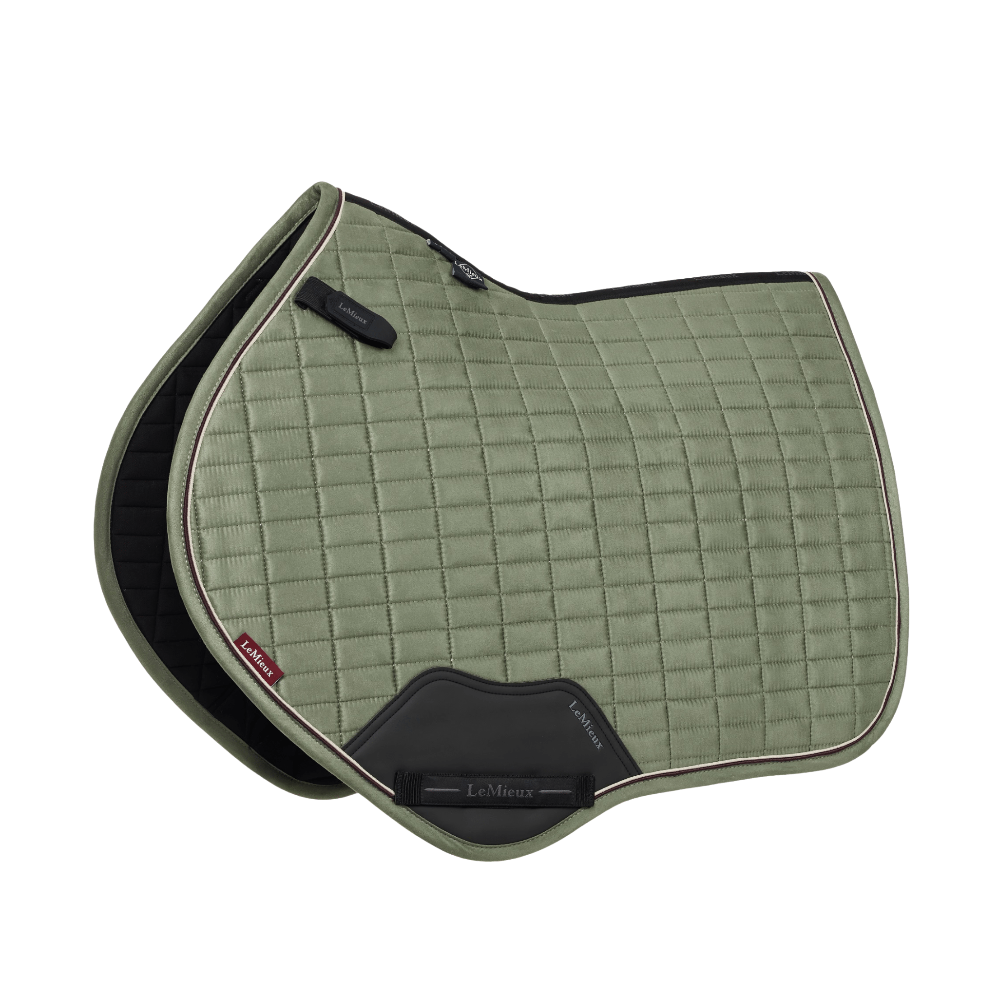 LeMieux Suede Close Contact Square Pad rosemary