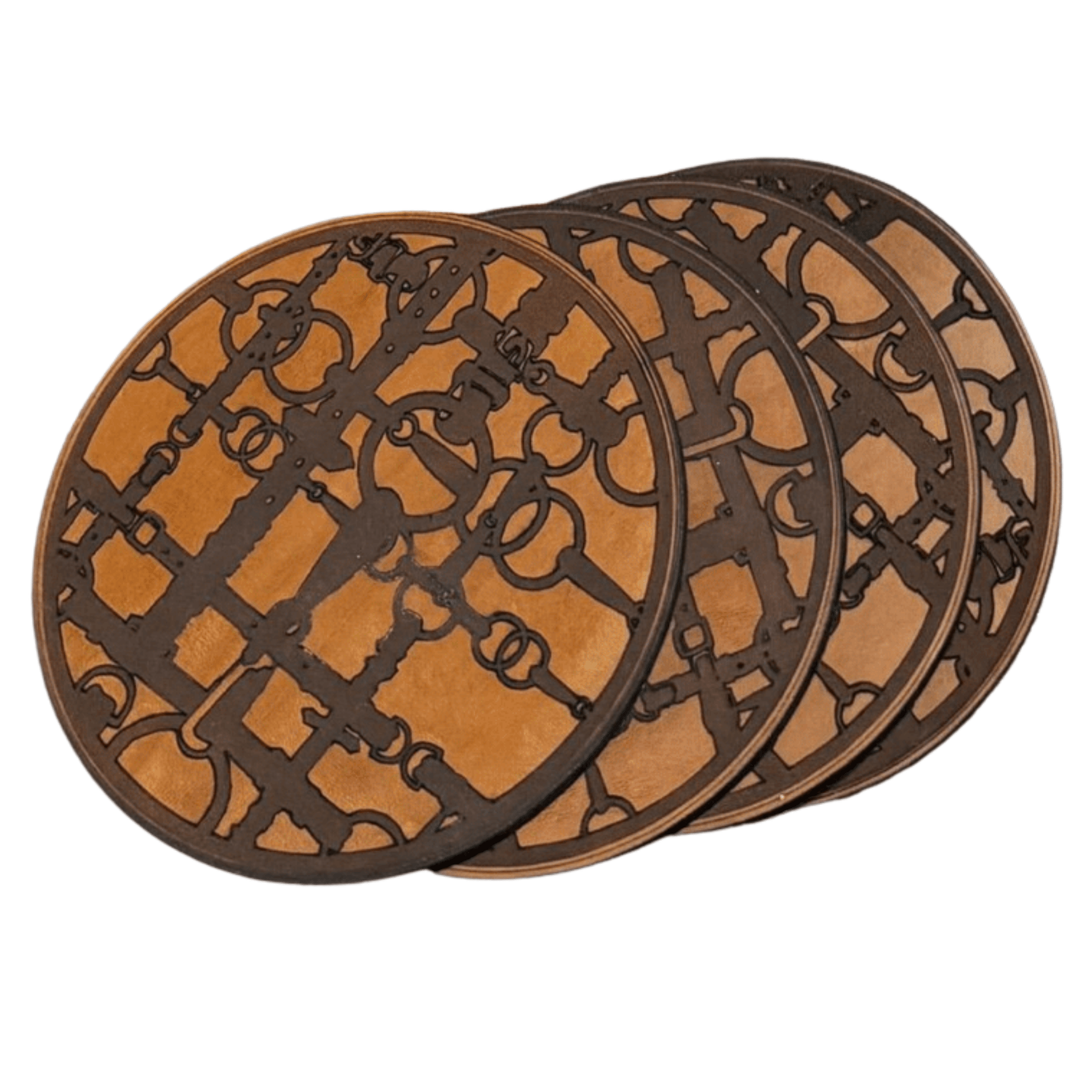 Leather Snaffle Bit Coaster