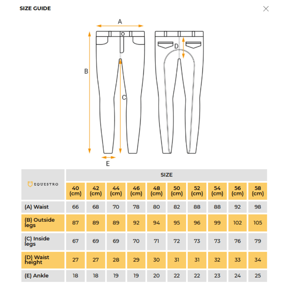 Equestro Mens Aria Full Grip Breech