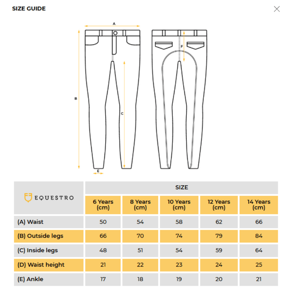 Equestro Junior Armani Knee Patch Breech