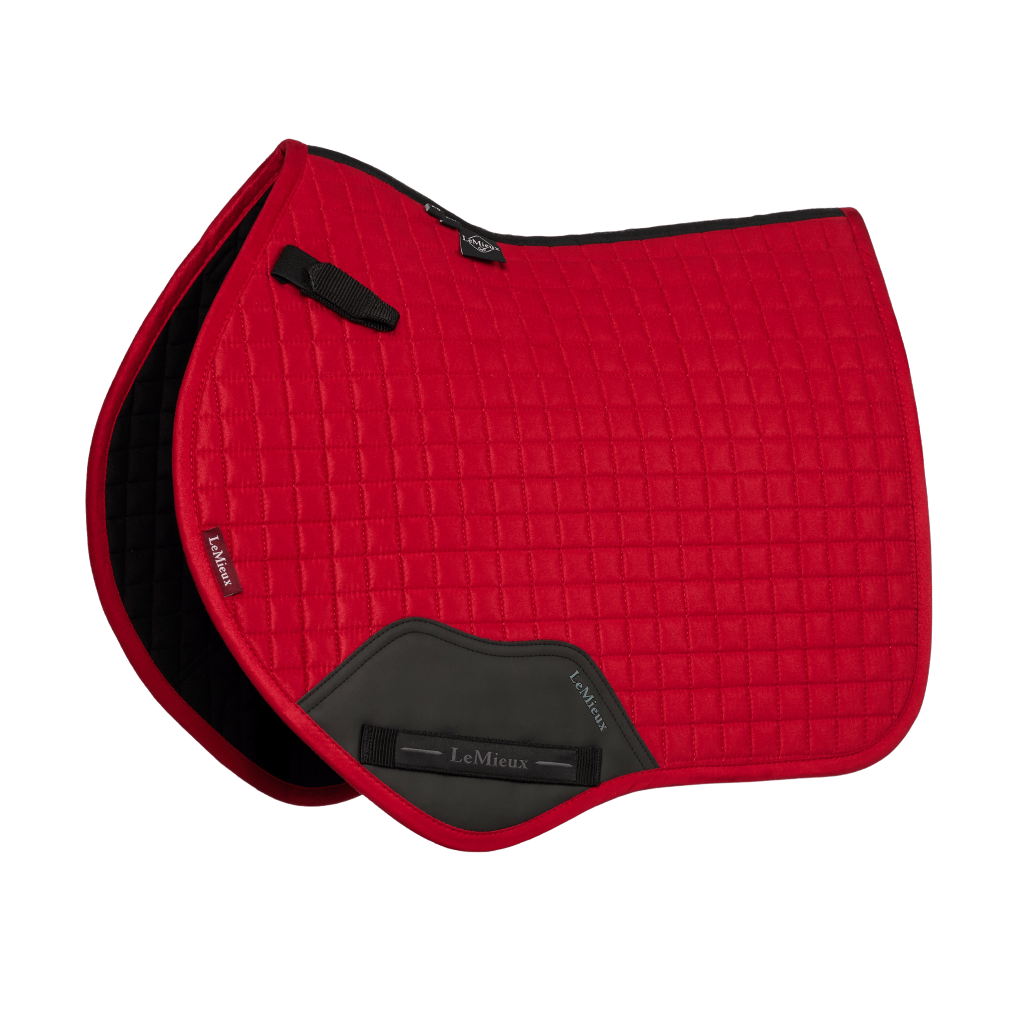 LeMieux Pony Suede Close Contact Square Saddle Pad Chilli