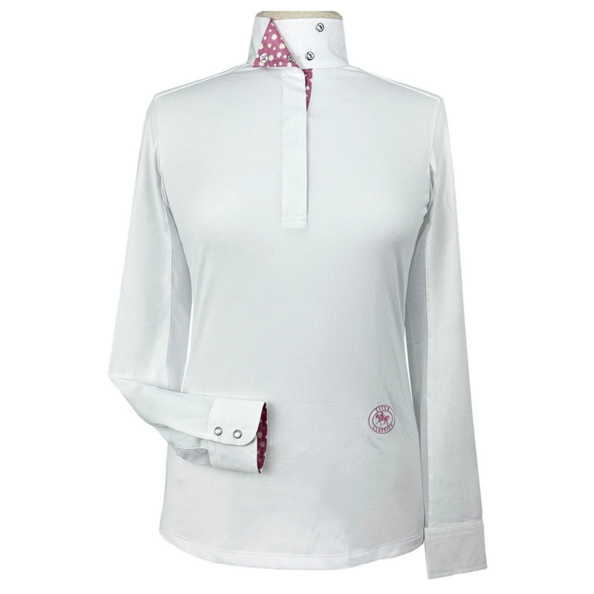 Essex Talent Yarn Wrap Collar Long Sleeve Show Shirt