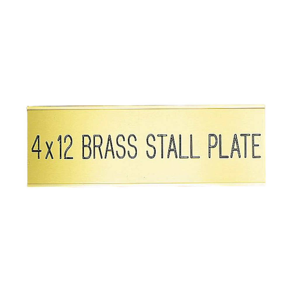 Brass Stall Plate