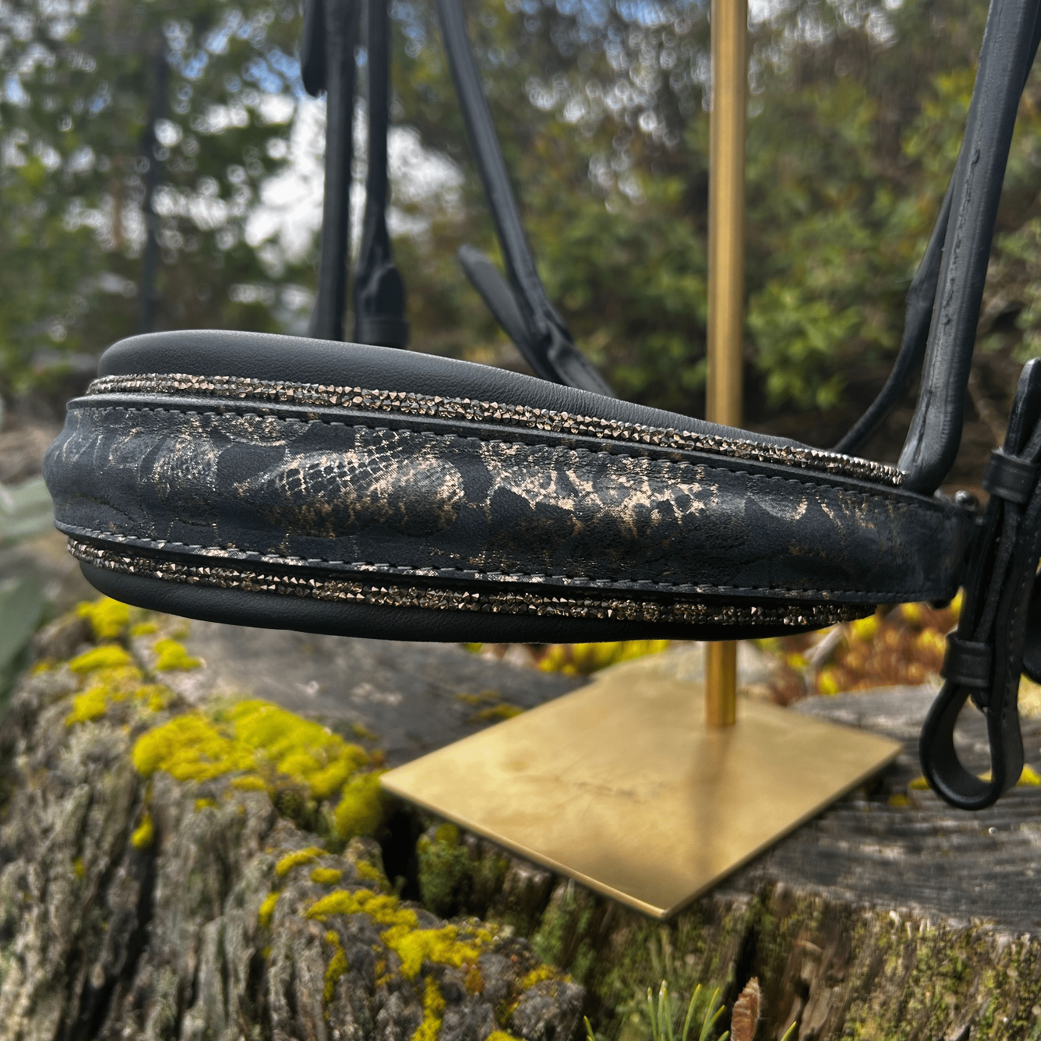 Otto Schumacher Munchen Feel Good Rolled Double Bridle - Black & Rose Gold