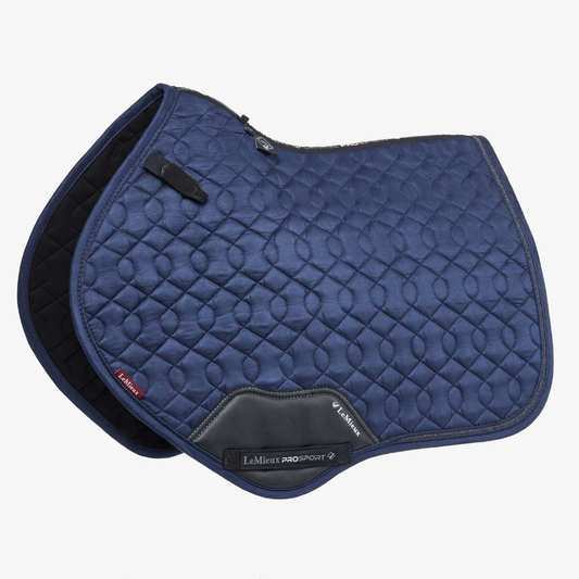 LeMieux Crystsal Suede Close Contact Pad - Navy