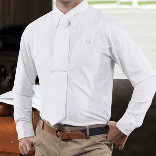 Romfh Competitor Boy’s Long Sleeve Show Shirt - White