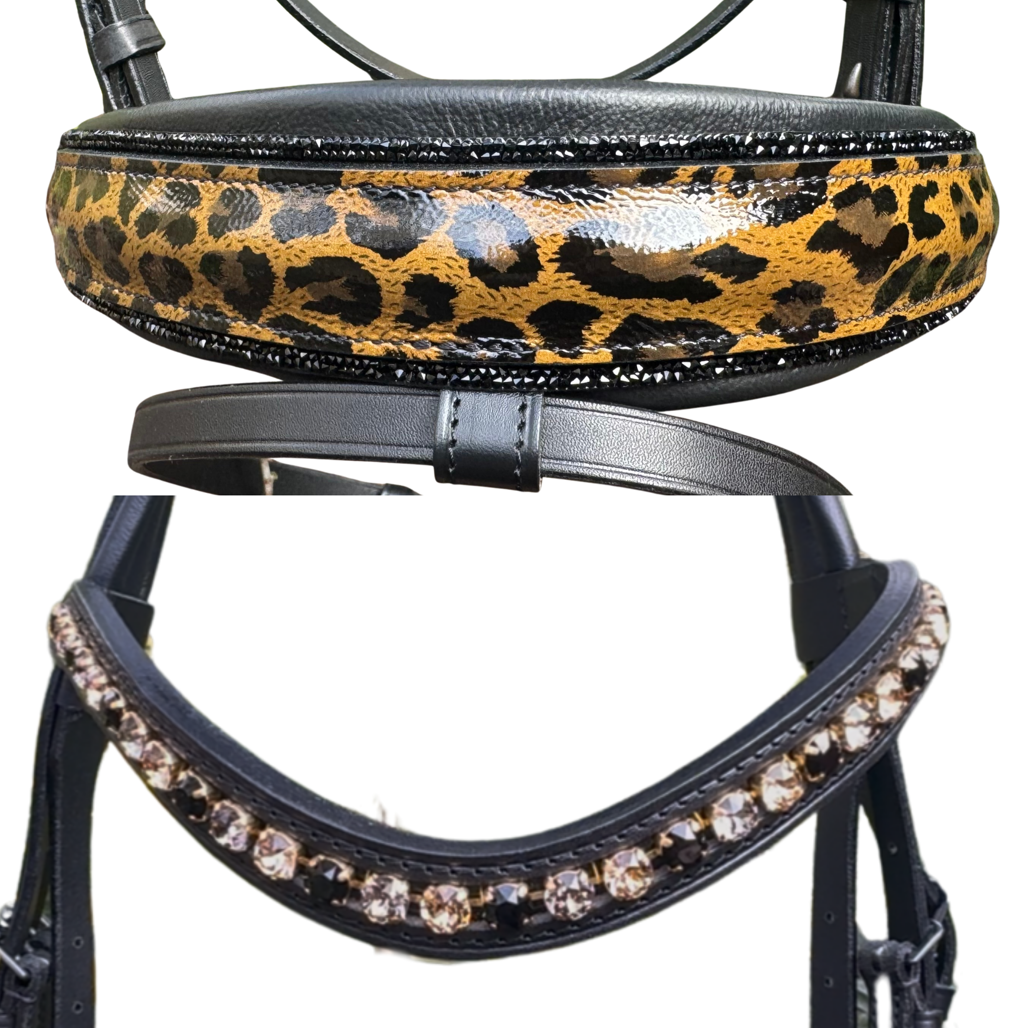 Otto Schumacher Elegant Snaffle Bridle with Patent Leo Caveson