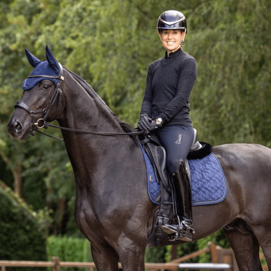 LeMieux Crystsal Suede Dressage Pad - Navy