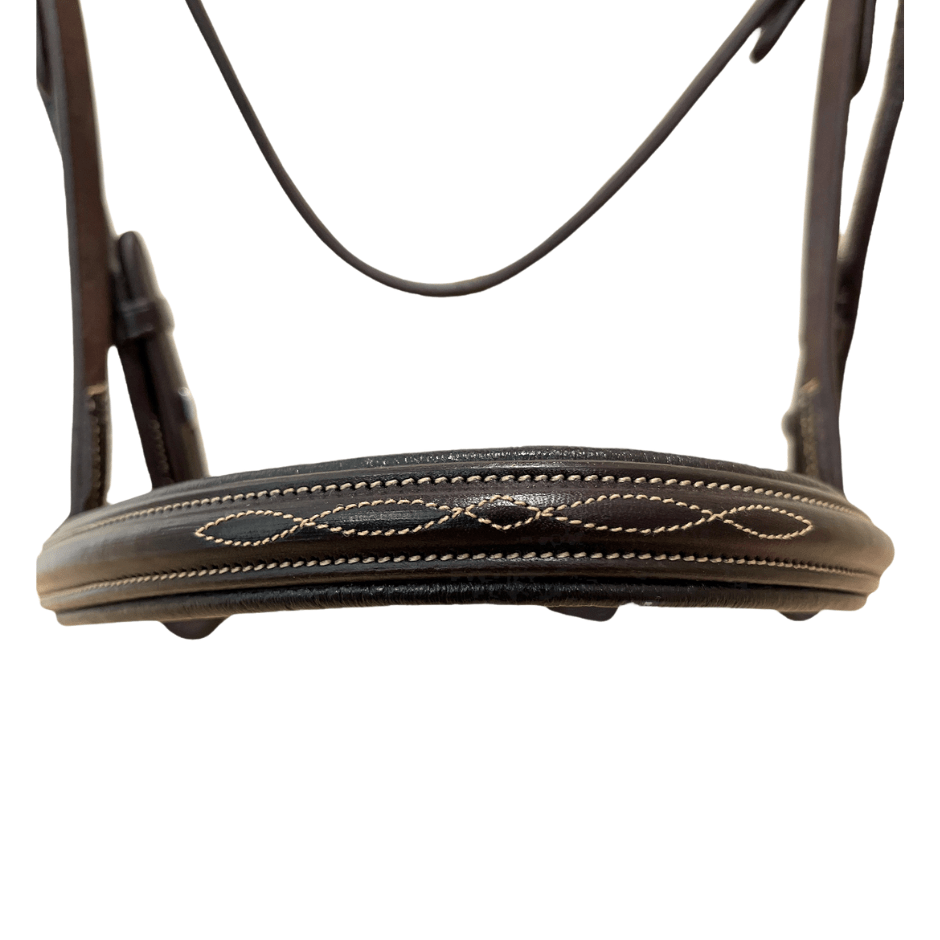 Ovation Fancy Stitch Padded Bridle - 5/8" - Dark Brown