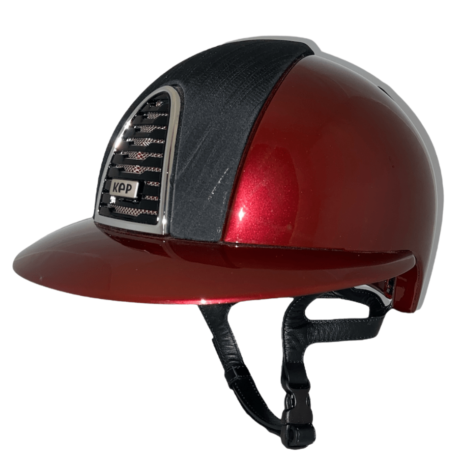 Custom KEP Cromo 2.0 - Red Polish with Black Vesna Inserts Wide Brim