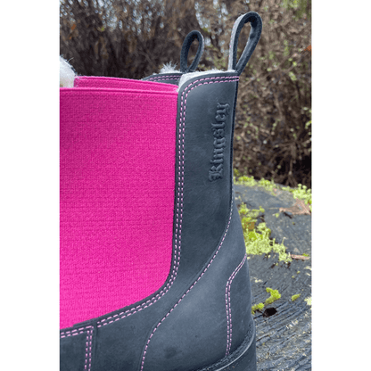 Custom Kinglsey Amsterdam Chelsea Boot - Guacho Black and Pink - 40