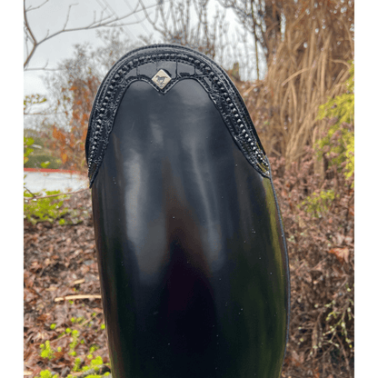 *Custom DeNiro Bellini Dressage Boot - Brushed Black with Black Lucidi Rondine Top