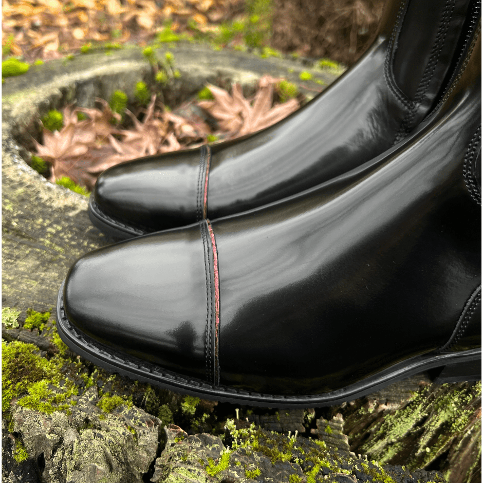 Custom DeNiro Raffaello Dressage Boot - Bordeaux Buongiorno Leather with Swarovski