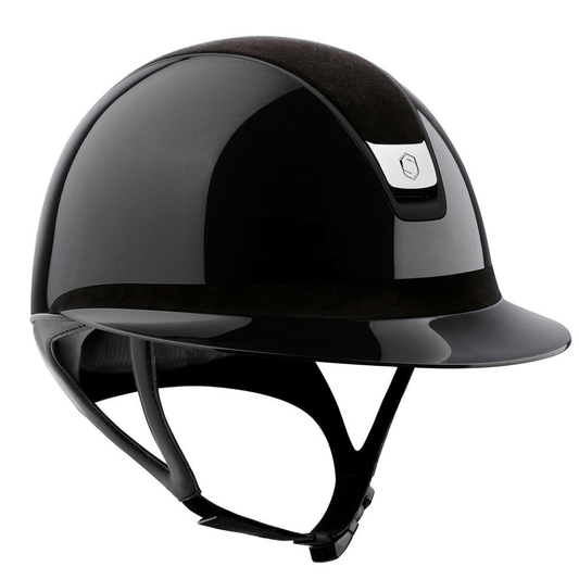 Samshield 2.0 Miss Shield Shadowmatt Helmet - Black Glossy With Alcantara Trim
