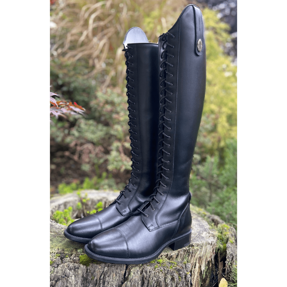 Tricolore Ionio Lace Up Tall Boot - Black – Olson's Tack Shop