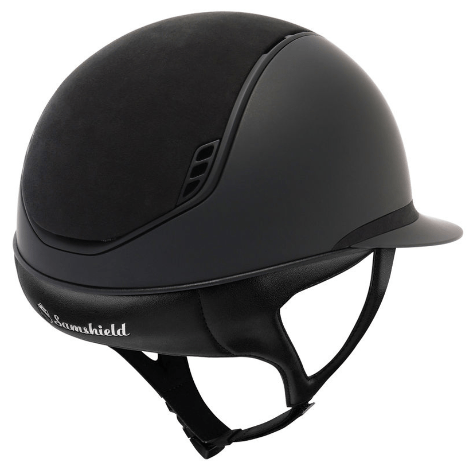 Samshield 2.0 Miss Shield Shadowmatt Helmet - Black Line With 5 Jet Hematite