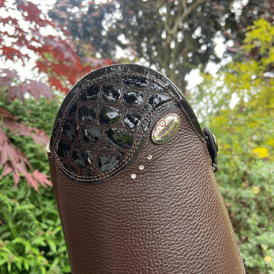 DeNiro Tricolore Salentino Dress Boot - Quick Brown with Moka Lucidi