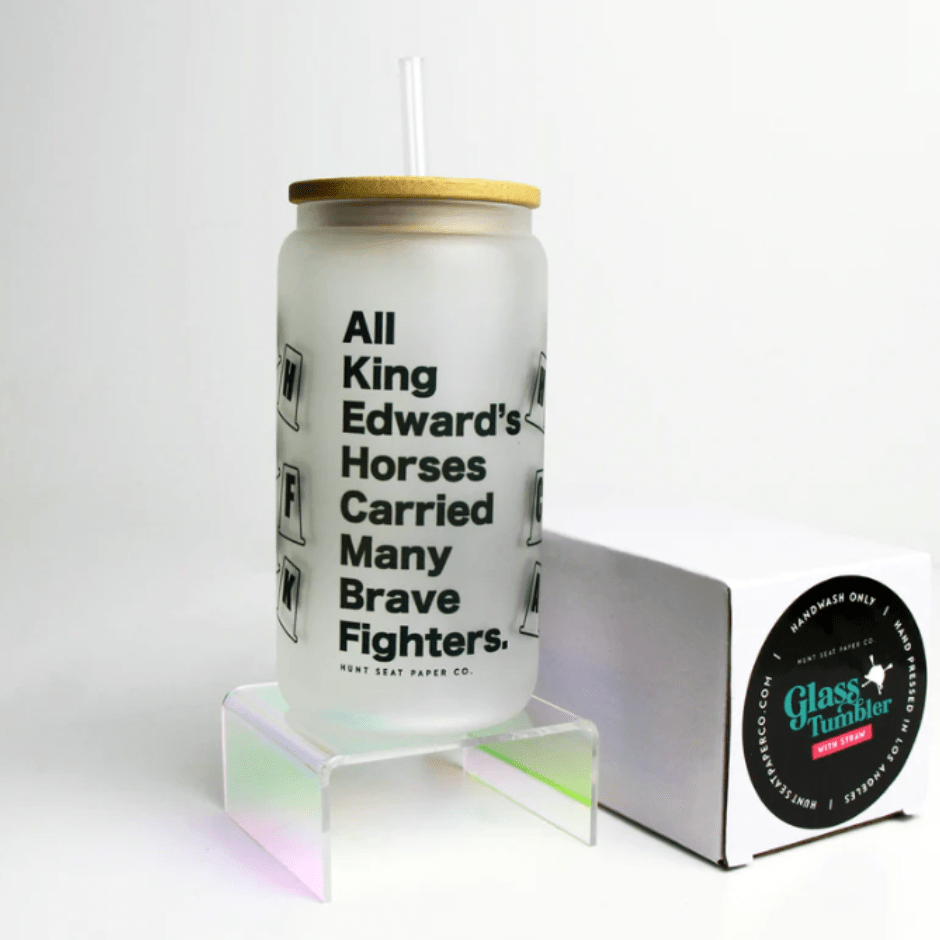 Hunt Seat Paper Co. Glass Tumbler - Dressage