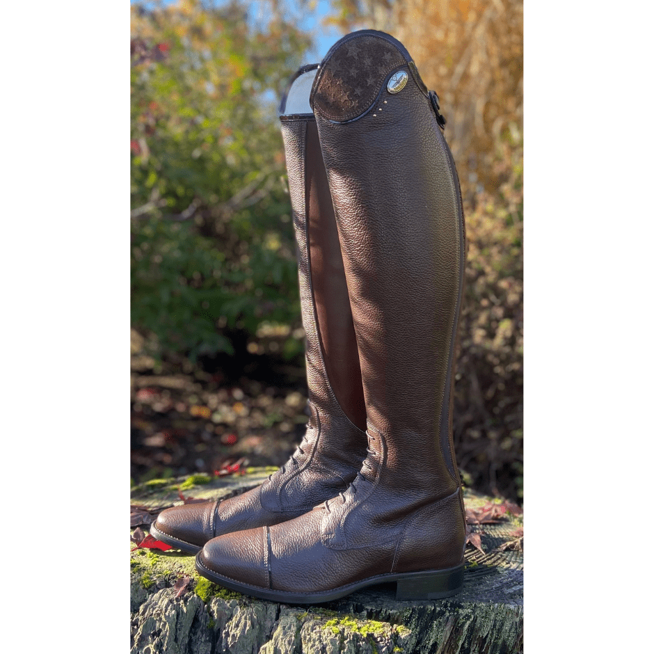 DeNiro Tricolore Salentino Field Boot - Quick Brown with Stella & Rose Gold