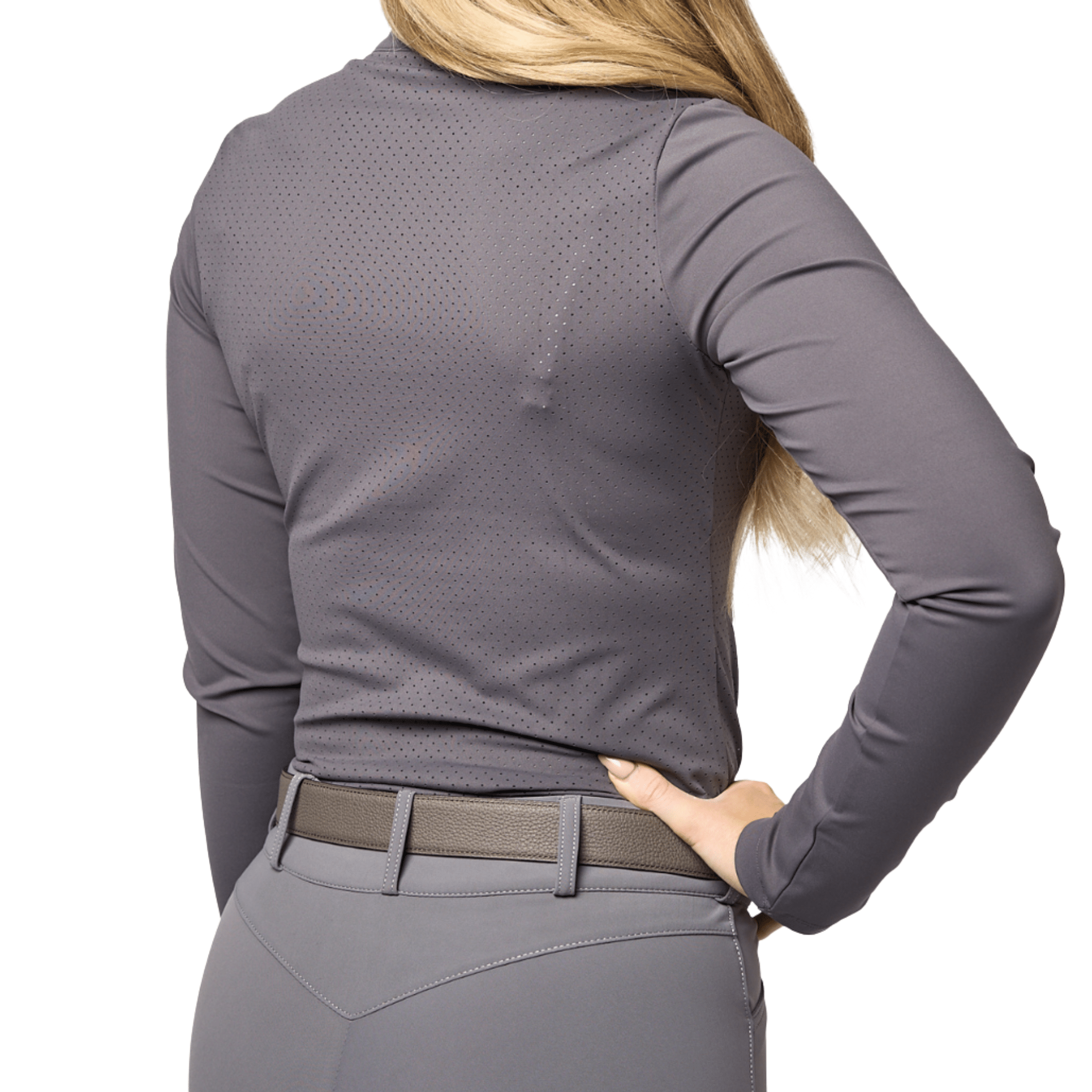 TKEQ Logan Perforated Long Sleeve Competition Top