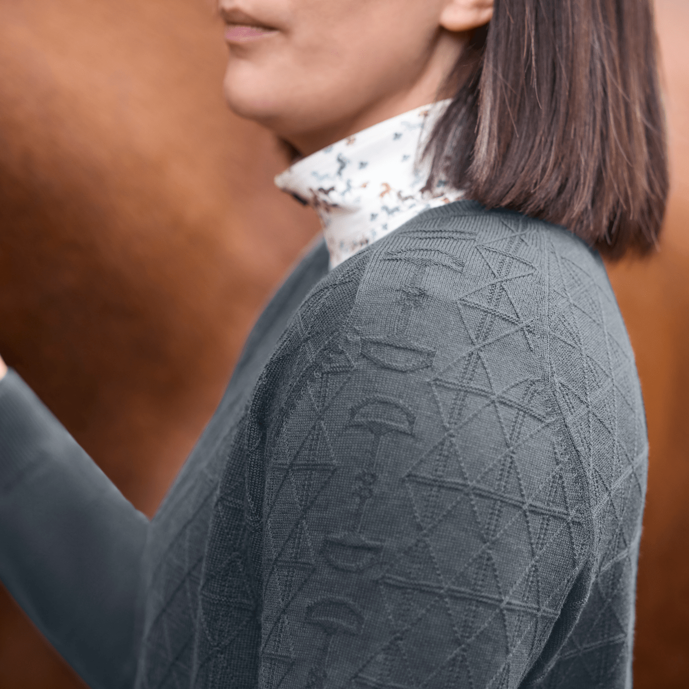 Kerrits Bit of Diamond Crew Neck Sweater