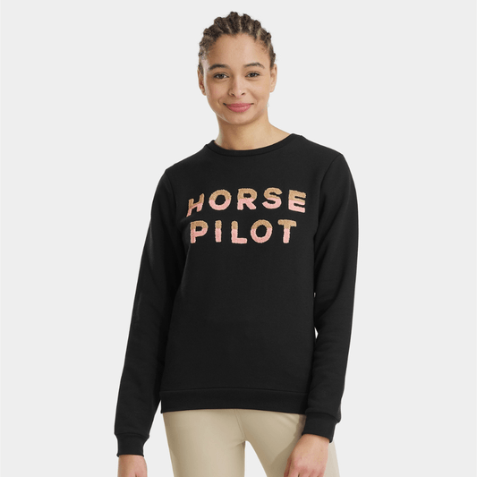 Horse Pilot Women's Team Sweatshirt - Black