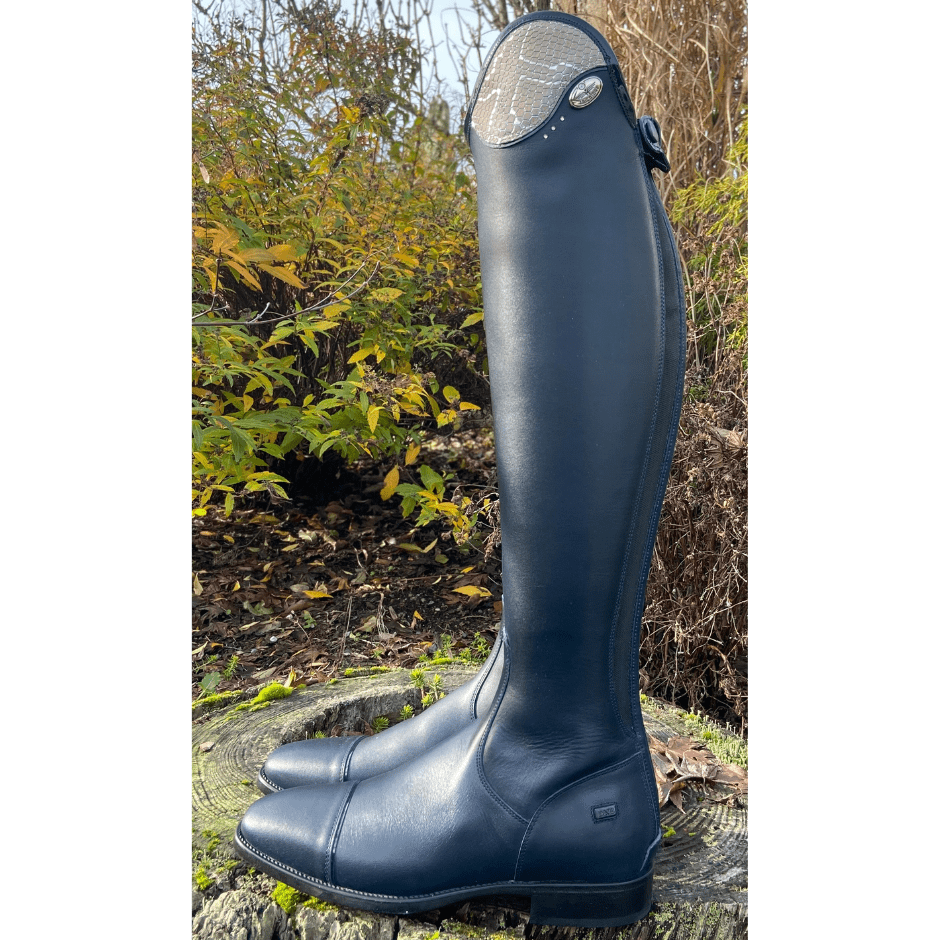 Custom DeNiro Salentino Dress Boot - Navy & Regal Pink