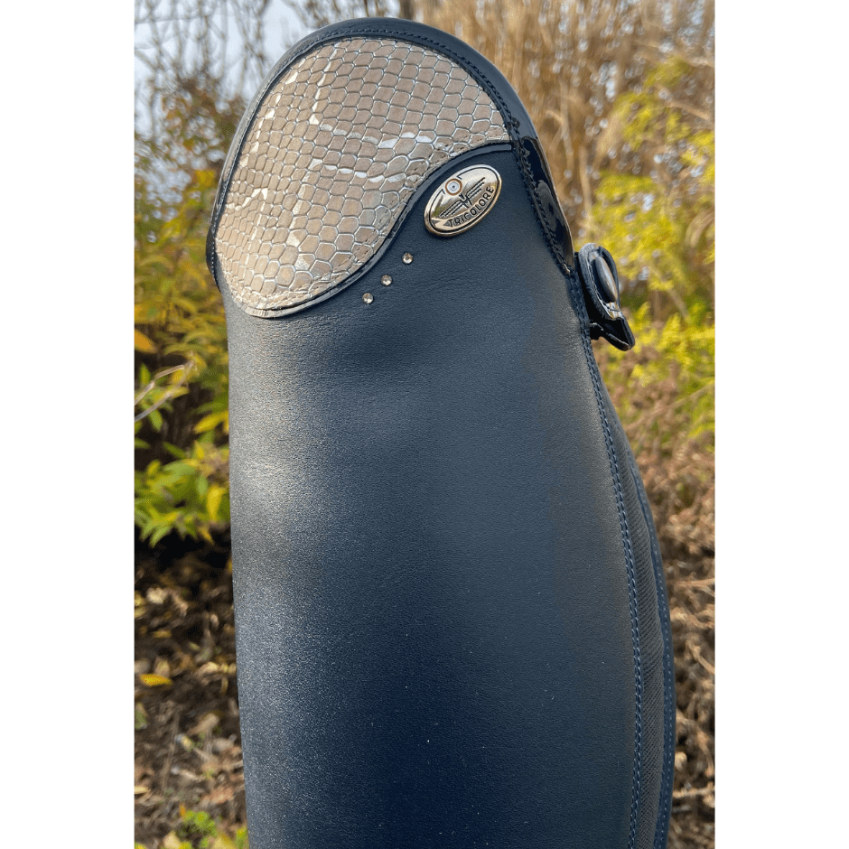 Custom DeNiro Salentino Dress Boot - Navy & Regal Pink