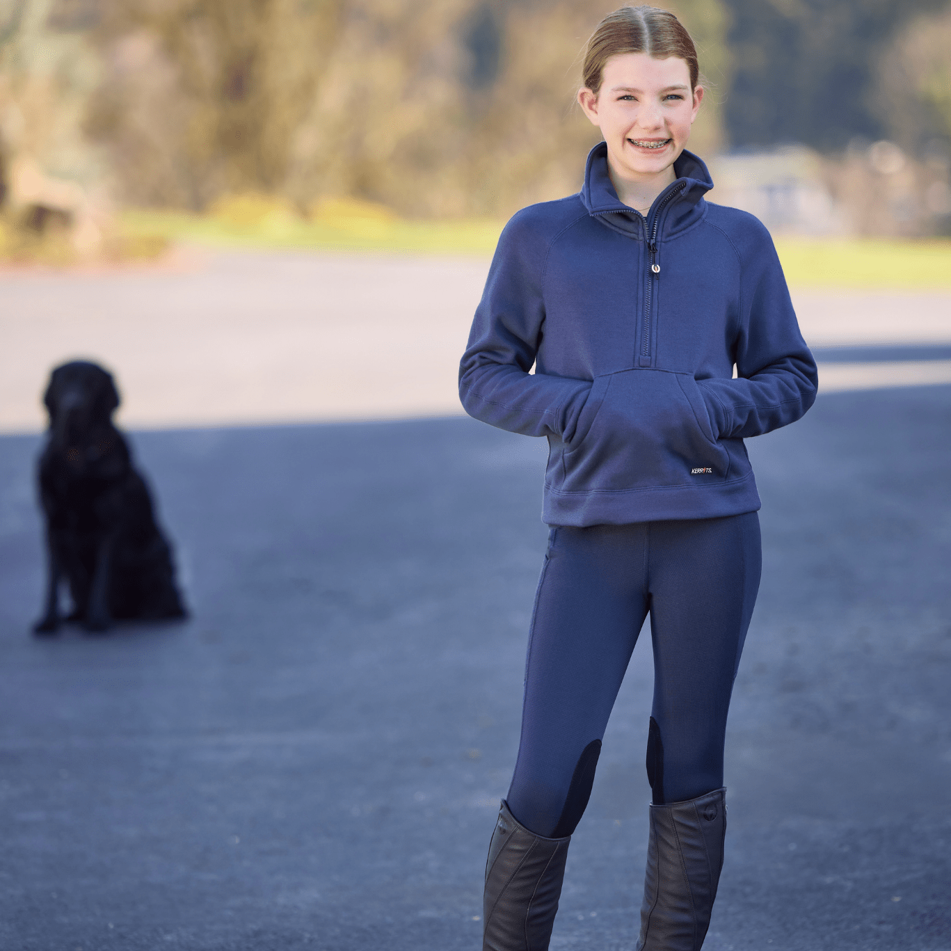 Kerrits Juniors Sit Tight Wind Pro Knee Patch Tight