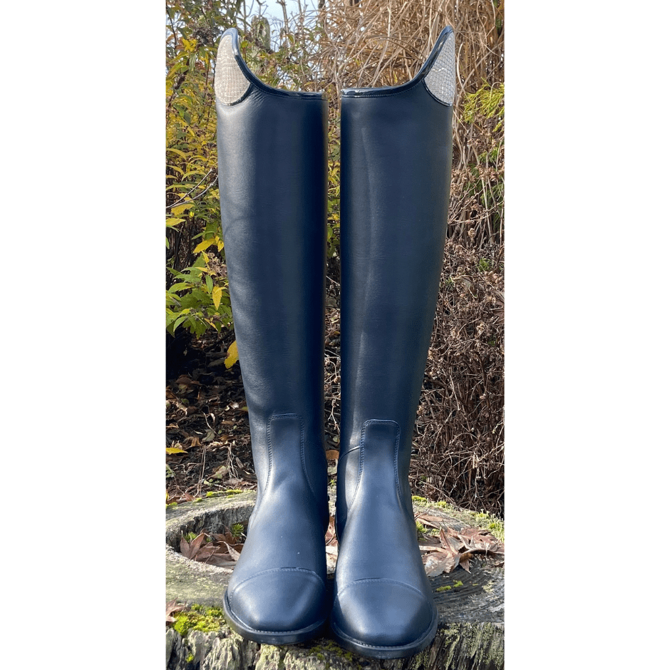 Custom DeNiro Salentino Dress Boot - Navy & Regal Pink