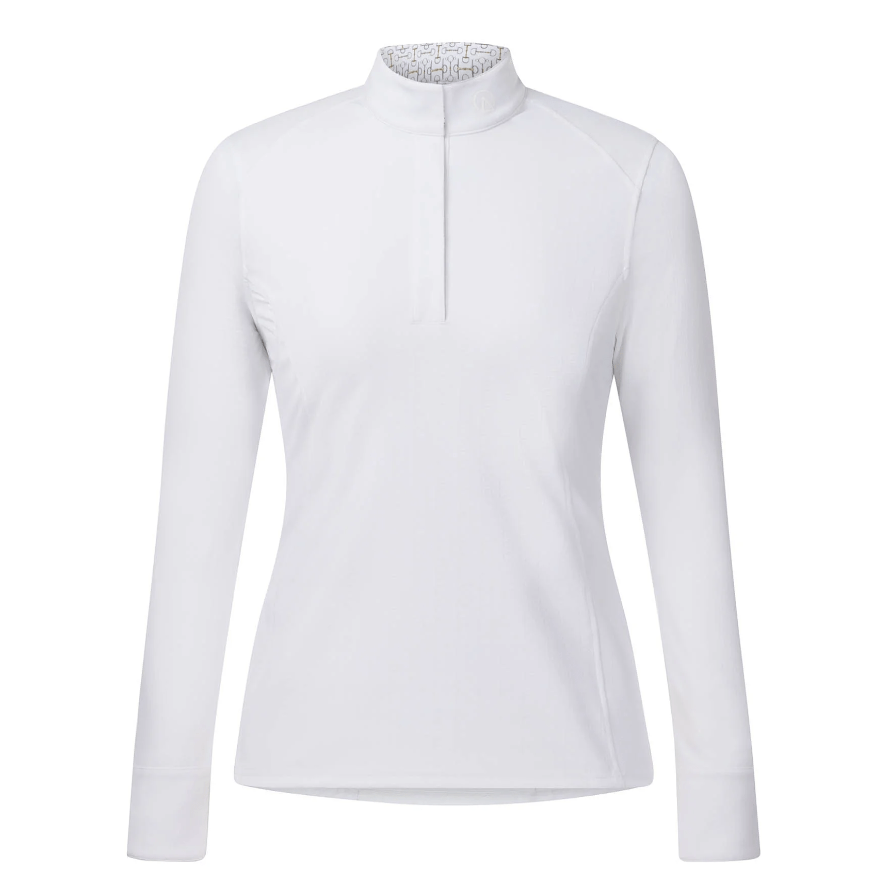 Kerrits Affinity Pro Long Sleeve Show Shirt - White Bits