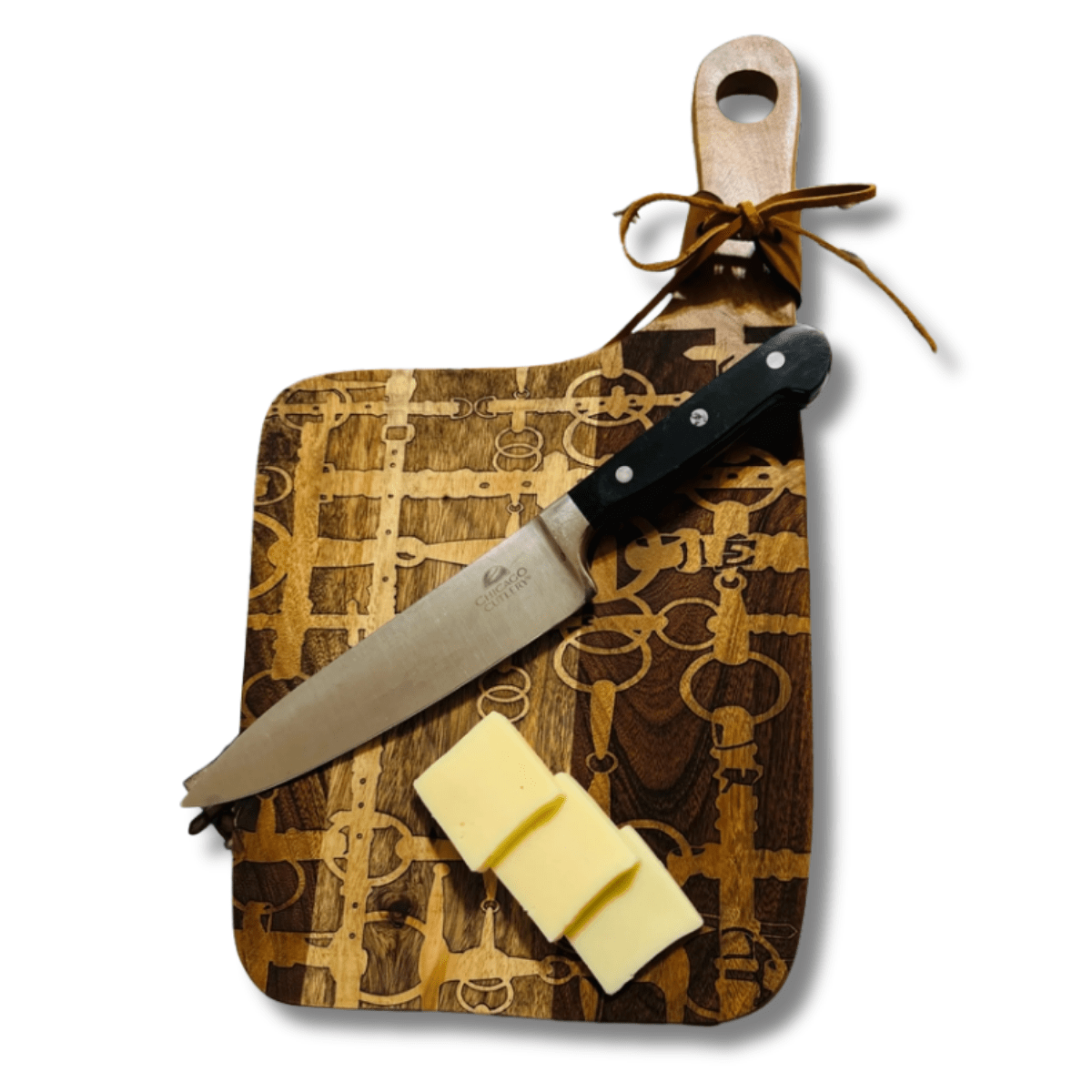 Equine Snaffle Bit Engraved Charcuterie Board