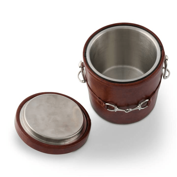 Equestrian Bit Leather Ice Bucket