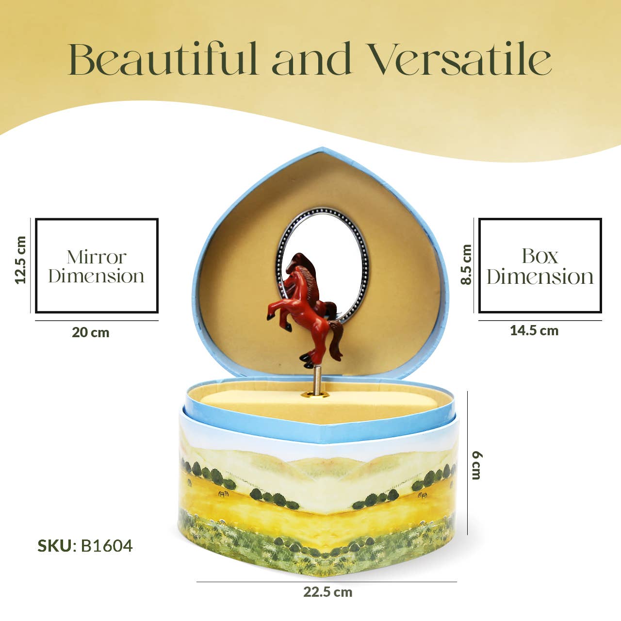 Love Of Horses Musical Jewelry Box