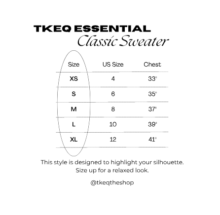 TKEQ Essential Crewneck Sweater - Black with Stars