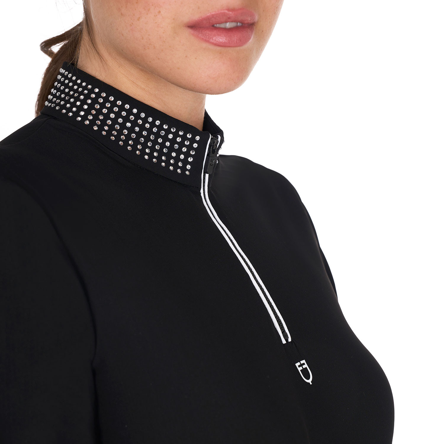 Equestro Strass Technical Training Polo Shirt